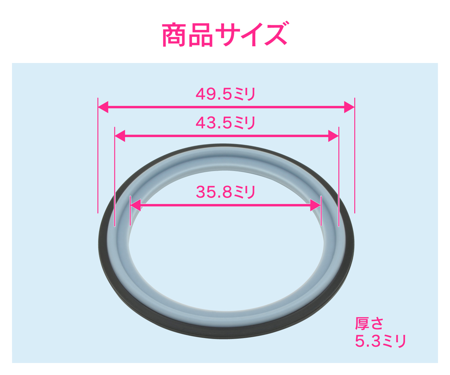 ヘルールガスケット（１．５Ｓ）