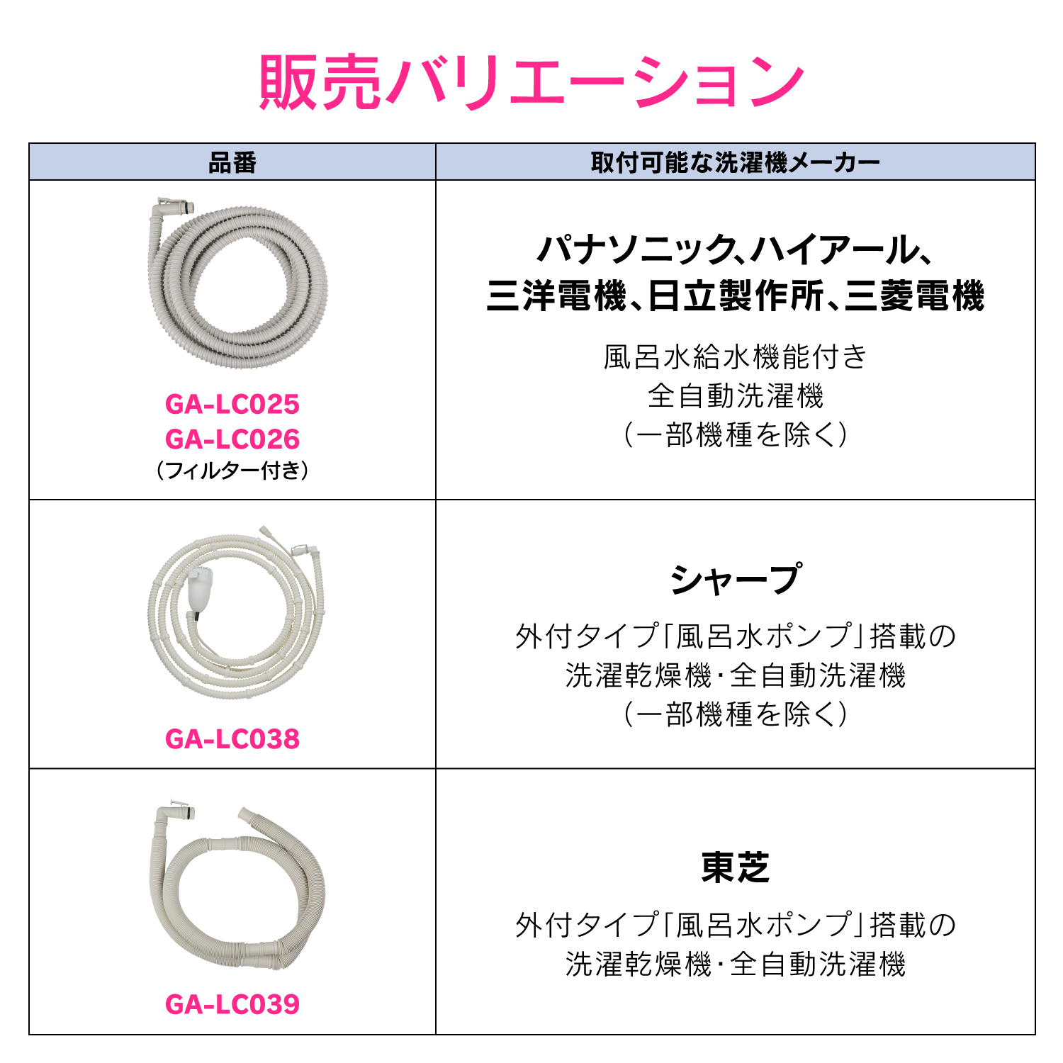 風呂水給水ホース（ポンプつき）