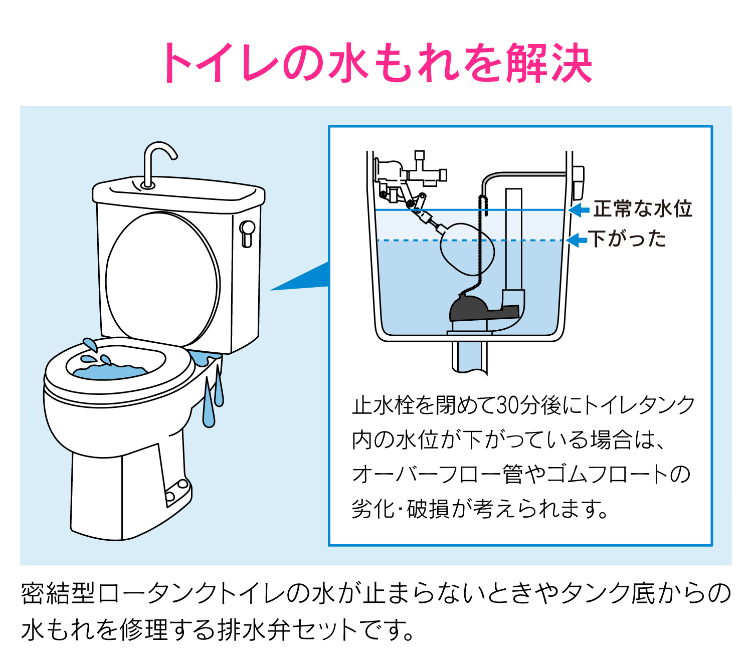 ロータンク排水弁セット（密結用）５１